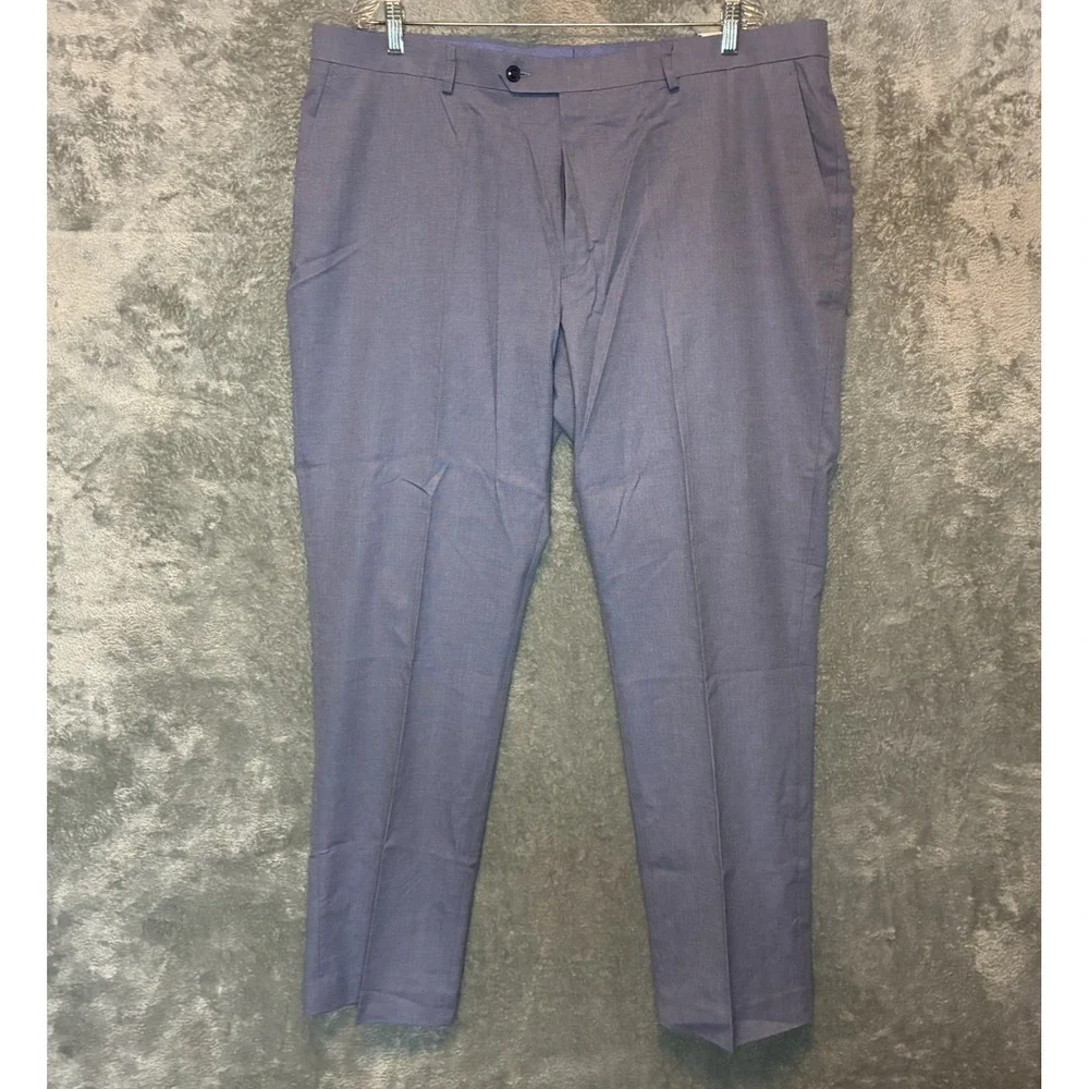 Tommy Hilfiger Mens Modern Stretch Tapered Suit Pants 42x32 Blue Office Work NWT
